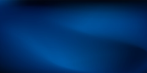Dark blue gradient abstract background with smooth flowing curves and soft light effect. Elegant minimal vector design suitable for modern presentations, technology themes, banners,n digital templates