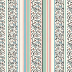 Watercolor floral pattern of hand-painted wildflowers and sprawling leaves tied with a sheer ribbon on a bright white silk background, created for wallpaper and fabric, illuminated with diffused	