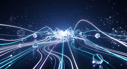 Energy trails of light