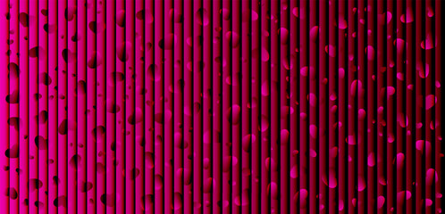 Textured fuchsia background with vertical lines and subtle pink hearts creating a modern pattern