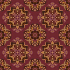 Tribal Ethnic Star Ikat Seamless Pattern - Ikat Oriental colors for background - Ikat Surface printing - Retro ikat Seamless Design