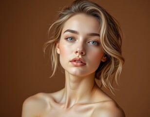 Softlit Portrait Fair Skinned Woman