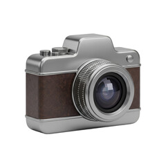 Vintage camera isolated on transparent background, a classic photography tool for capturing moments