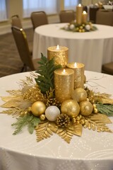 christmas decoration with candle