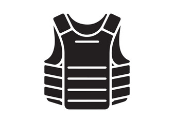 Body armor icon, Body armor solid vector