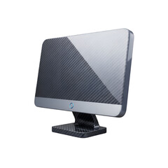 Modern television isolated on transparent background, a sleek design for home entertainment