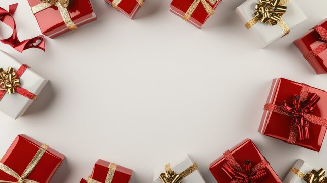 ギフトボックスの平置き構図