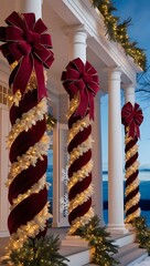 christmas gift box with ribbon