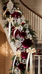 christmas decoration on the table