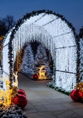 christmas tree in the fireplace