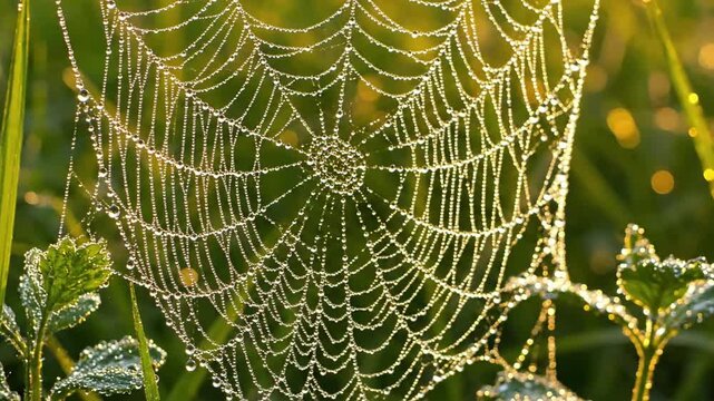 The serene stillness of an early morning natural habitat, captured through the minute details of a common yet extraordinary natural occurrence. A contemplative view that brings out the quiet?