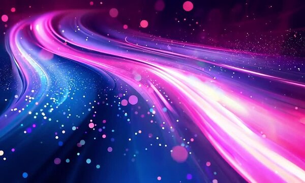 Abstract light speed and motion background with glowing lines of blue, pink, and orange colors. footage video animation background.&nbsp;&nbsp;&nbsp;&nbsp;&nbsp;&nbsp;&nbsp;&nbsp; 