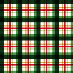 Plaid Holiday Seamless Pattern - Red and Green Christmas Color Plaid Seamless- Xmas wallpaper - Pattern seamless - Holiday greeting design