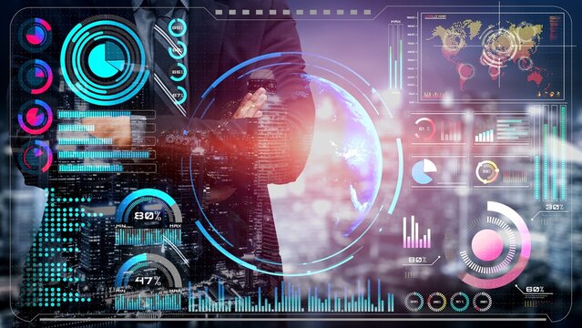 High-tech global network connection interface showing worldwide digital communication, data exchange, and internet connectivity. Global connection, data interaction, and worldwide communication. Thunk