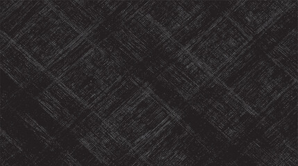 Fototapeta premium Dark grey textured background with intersecting diagonal lines and small speckles creating a subtle crosshatch pattern