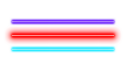 Futuristic Electronic Stripe Neon Lines on transparent background