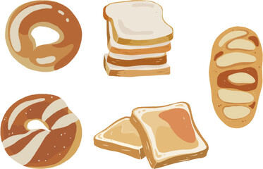 bread bakery png cliparts