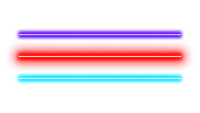 Futuristic Electronic Stripe Neon Lines on transparent background