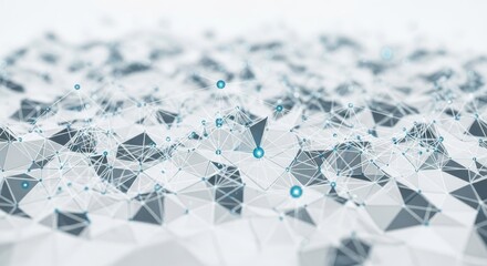 Abstract digital network connections and data visualization background.