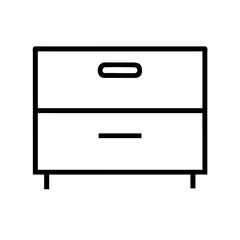 Wooden drawer, furniture for bedroom or living room