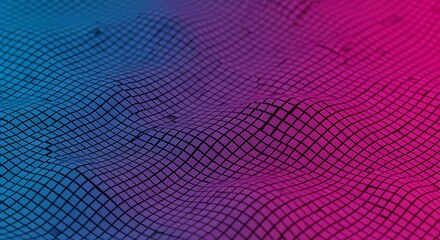 Vibrant gradient grid waves flow with dynamic energy