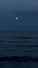 moon on the sea