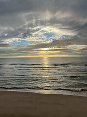 sunset over the sea