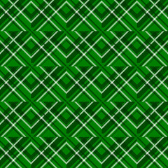 Green geometric background with diagonal check and diamond stripe pattern