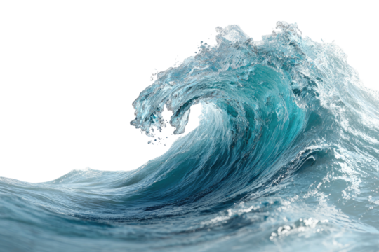 Ocean wave crests, turquoise water against black backdrop
