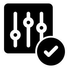 settings slider solid icon
