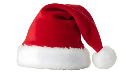 Santa hat isolated on white background for christmas celebration