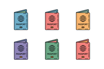 Clean Passport Cover Illustration