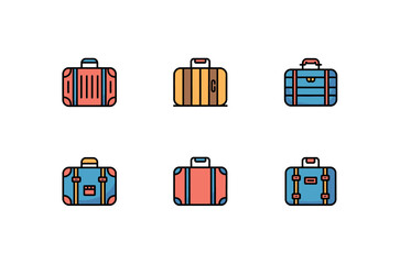 Suitcase Travel Icon Design