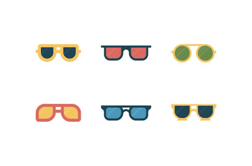 Modern Sunglasses Icon Art