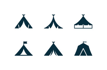 Camping Tent Icon Design