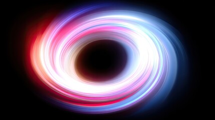 Vivid Swirling Light Effect in Abstract Background Creating a Sense of Motion and Depth Ideal for Creative and Digital Art Projects