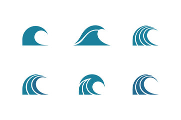 Blue Wave Icon Shape