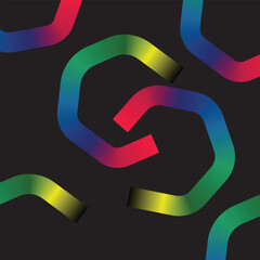 Vibrant Gradient Flowing Abstract Lines on Dark Background