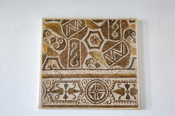 Ancient roman mosaic in El Djem archaeological museum, Tunisia © rninov