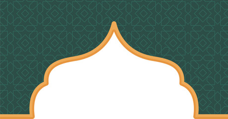 islamic frame border decoration 
