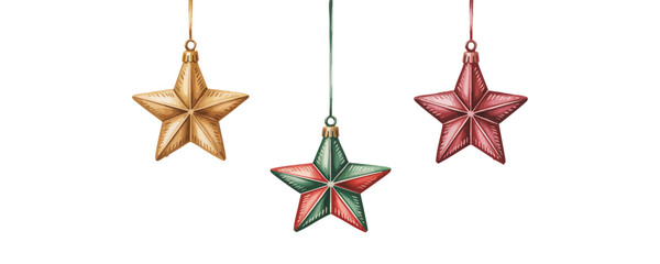Beautiful Hanging Stars, Holiday Ornaments for Home and Tree Decor