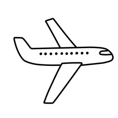 vector illustration of airplane