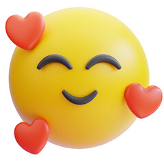 3d love emoji