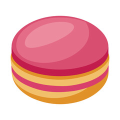 single macaron cookie