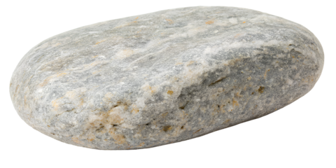 Smooth oval river stone with natural texture
