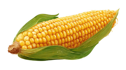 corn on a white background