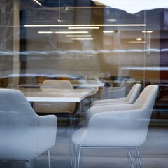 Modern Remote Workspace Innovation Premium Graphic office with Unique Collaborative Design for Dynamic Business Advertising