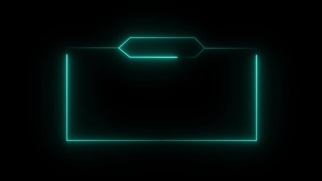 live streaming neon text frame animation box frame neon frame live streaming game live Stream overlay animation for live streaming video Titles 4k