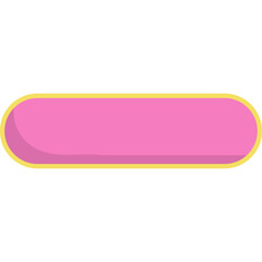 Cute Horizontal Text Box Illustration