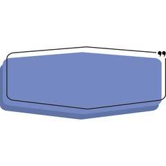 Cute Horizontal Text Box Illustration